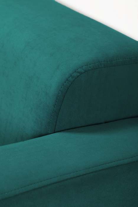 Диван прямой Томи, 180 см, велюр, зеленый