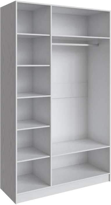 Шкаф Мадрид (1,4) без зеркала, Белый/Ателье светлое