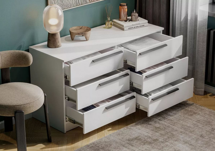 Комод Берген КМ-1200 белое дерево/белое дерево