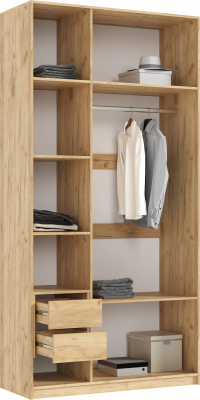 Модульная спальня Марвэл, Дуб крафт/Браш мени грин