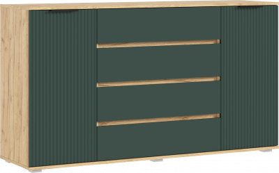 Модульная спальня Марвэл, Дуб крафт/Браш мени грин