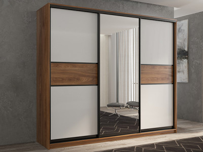 Шкаф-купе Кааппи 10 Кастелло Бренди 210х45х230 см