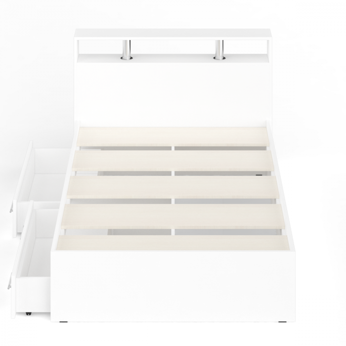Камелия Кровать с ящиками 1200, белый