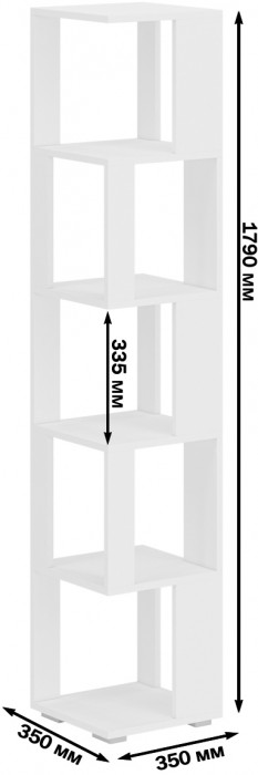 Стеллаж СВК 2 шт., графит/белый