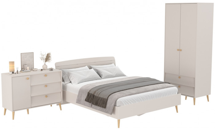 Афина Спальня 04-1600, кашемир серый