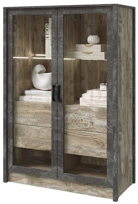 Модульная гостиная Амели юкон/бетон (Дуб Юкон / Бетон темный)