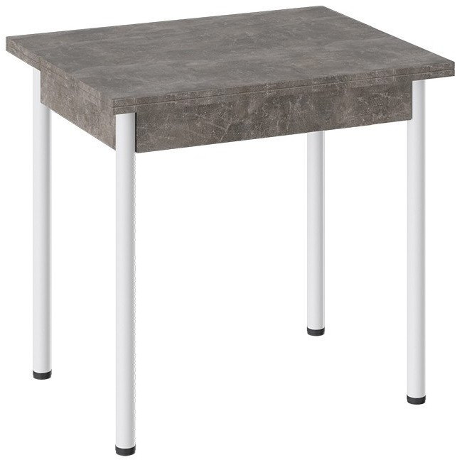 Родос Тип 2 стол с опорой d40 (Черный муар/Белый)