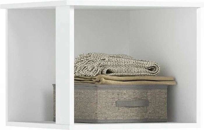 Норд Композиция Шкафов (прямые + угловые), Белый глянец/белый