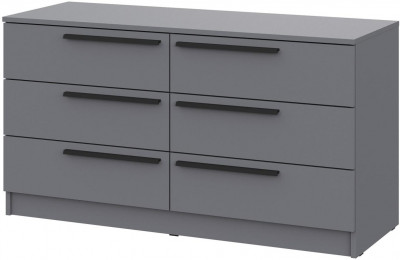 Комод Берген КМ-1200 серый графит/серый графит