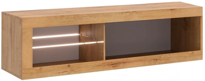 Прага Модульная Гостиная, вариант №4, Дуб Вотан/Черный глянец