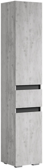 Пенал с ящиком ПН-11 Мрия, Бетон пайн светлый, графит