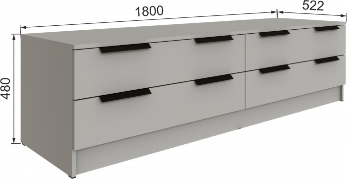 Тумба ТВ Мадрид №1 (1,8), Кашемир