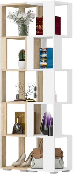 Стеллаж СВК 2 шт., дуб сонома/белый