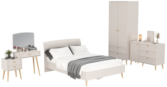 Афина Спальня 05-1400, кашемир серый