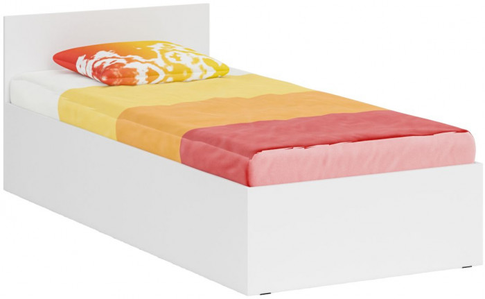 Кровать 0900 + угловой шкаф Стандарт, белый