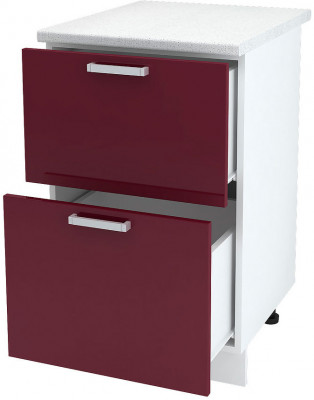 ШН2Я 500 корпус шкаф нижн. с 2 ящ (500*840*474) б/ст белый