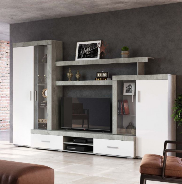 "Инстайл" ЦС-02 бетон/белый