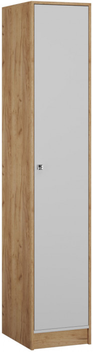 Ямайка Пенал ЯПП-1 (400*2100*500) дуб крафт золотой/белый