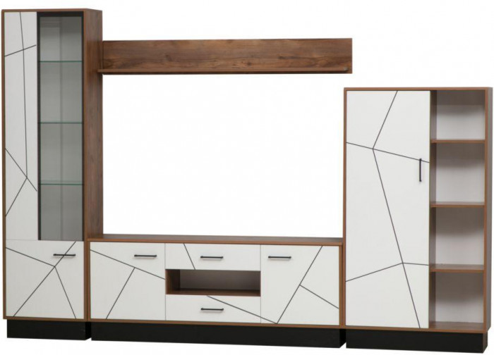 Шкаф комбинированный Гамма 54.06 Таксония/Белый