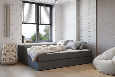 Кровать-трансформер Симпл КР-51, графит