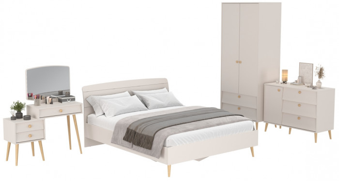 Афина Спальня 05-1600, кашемир серый