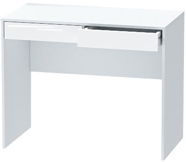 Столик туалетный "Иннэс-7", Белый/Белый глянец
