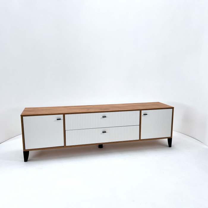 Тумба ТВ Парус-10 дуб крафт золотой/карбон фарфор