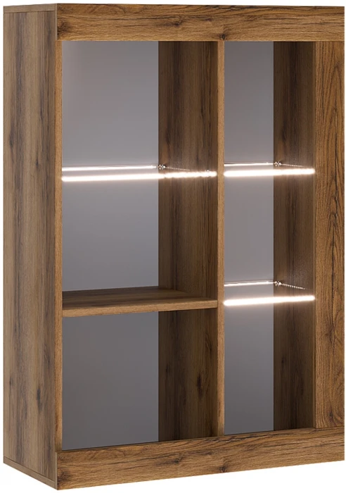 Прага Модульная Гостиная, вариант №4, Дуб Делано/Белый глянец