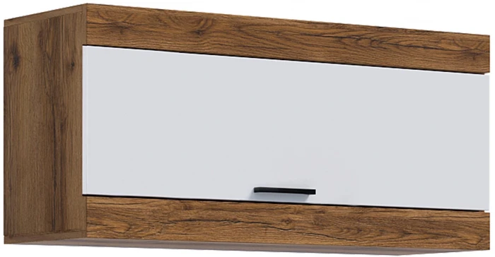 Прага Модульная Гостиная, вариант №4, Дуб Делано/Белый глянец