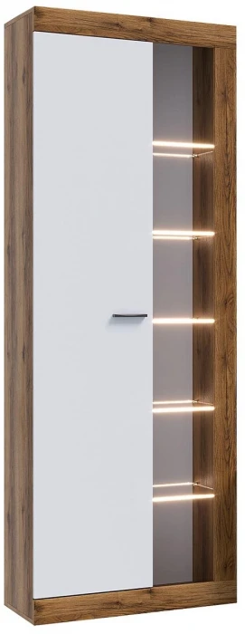 Прага Модульная Гостиная, вариант №4, Дуб Делано/Белый глянец