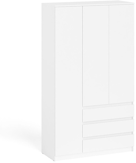 Мори Шкаф МШ1200.1, цвет белый, ШхГхВ 120,4х50,4х209,6 см., НЕ универсальная сборка