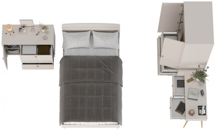 Афина Спальня 06-1200, кашемир серый