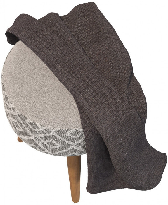 Банкетка 6-5132ТКсерая Юна, ткань серая с рисунком