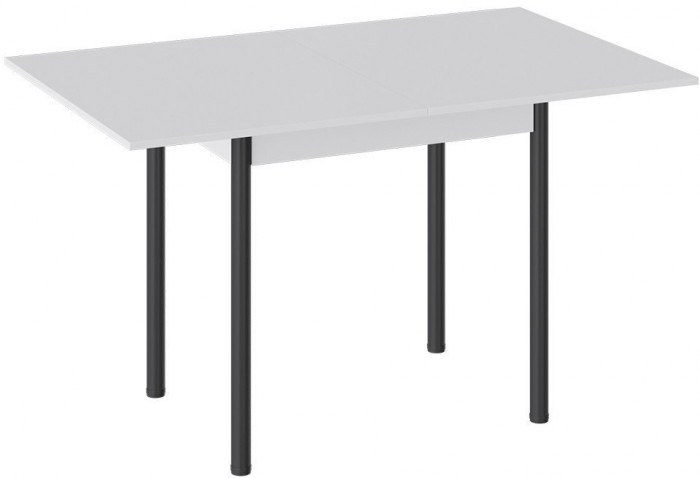 Родос Тип 2 стол с опорой d40 (Белый муар/Ателье темный)