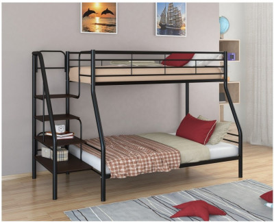 Двухъярусная кровать Толедо-1 (Черный)