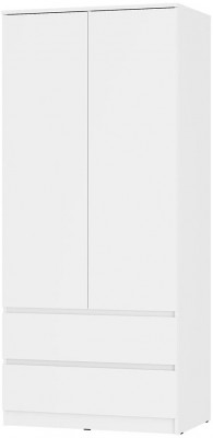 Симпл ШК-03 шкаф 2-х створчатый белый