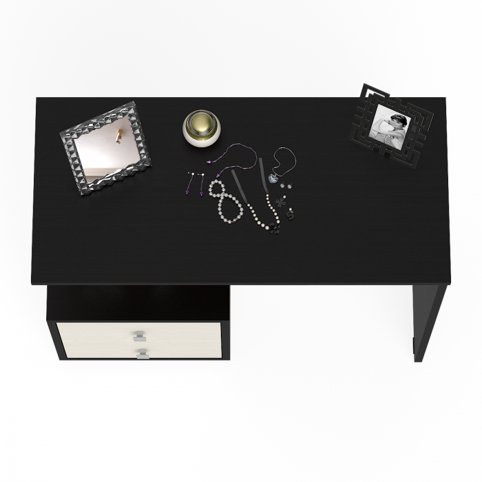 Камелия Стол косметический, цвет венге/дуб лоредо, ШхГхВ 85х40х75 см., НЕ универсальная сборка