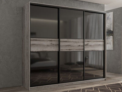 Шкаф-купе Кааппи 12 Эвок Окаменелый 260х60х230 см