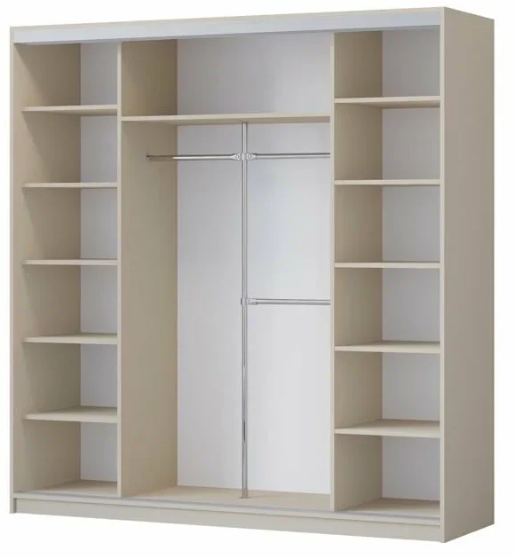 Шкаф-купе Альянс-3 ЛДСП, Графит