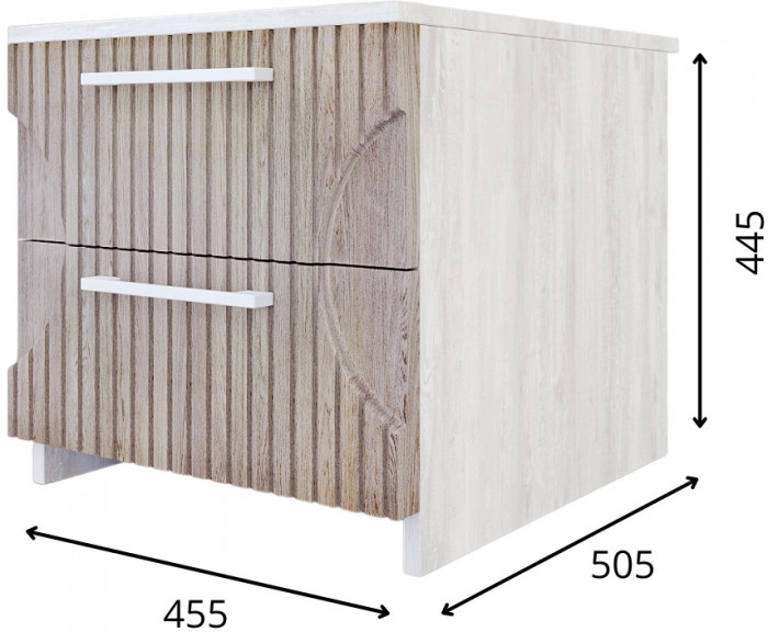 Модульная спальня "Монтале" - Бетон пайн светлый/Астана роузвуд