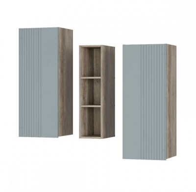 "Олива" ШКН-01 шкаф навесной Дуб каньон/MF11 Шарли бриз