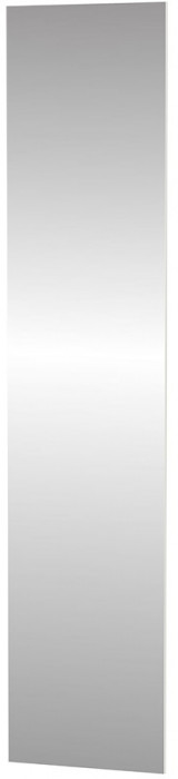 Дверь распашная Рум, 37 см зеркало белый