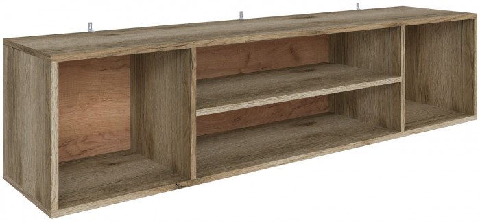 Полка навесная (открытая) Мадрид ПНО-3 (1,5) дуб делано