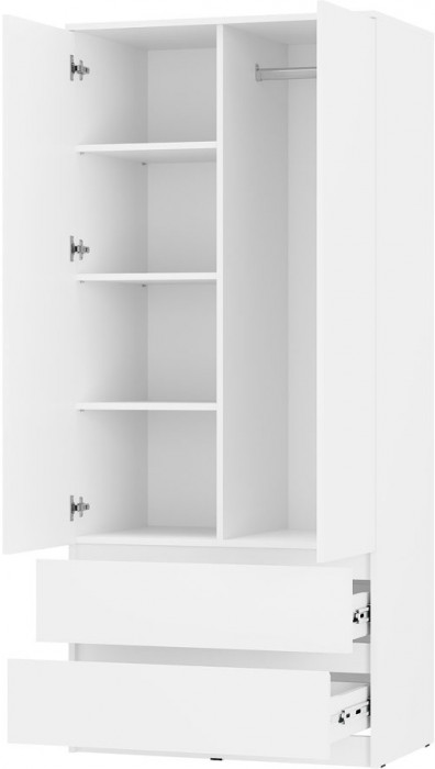 Симпл ШК-03 шкаф 2-х створчатый белый