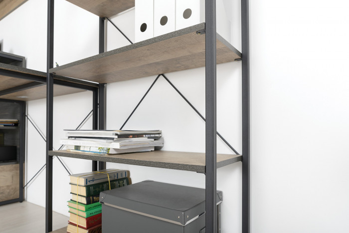 Трувор 13.151.01 Стеллаж, дуб гранж песочный/интра