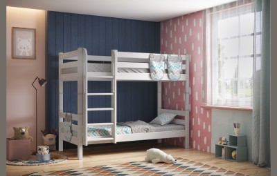 Двухъярусная кровать Соня с прямой лестницей (вариант 9)