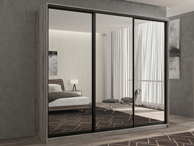 Шкаф-купе Кааппи 1 Эвок Окаменелый 250х60х230 см