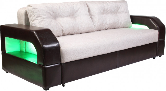 Диван еврокнижка Манчестер 160 рогожка бежевый НПБ