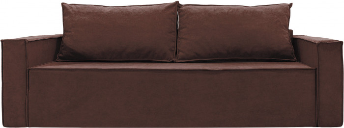 Диван еврокнижка Лофт Люкс велюр коричневый