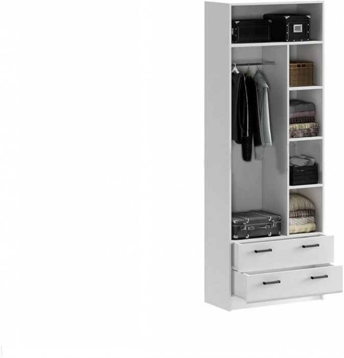 Модульная детская Вега NEW (Белый глянец, Белый)